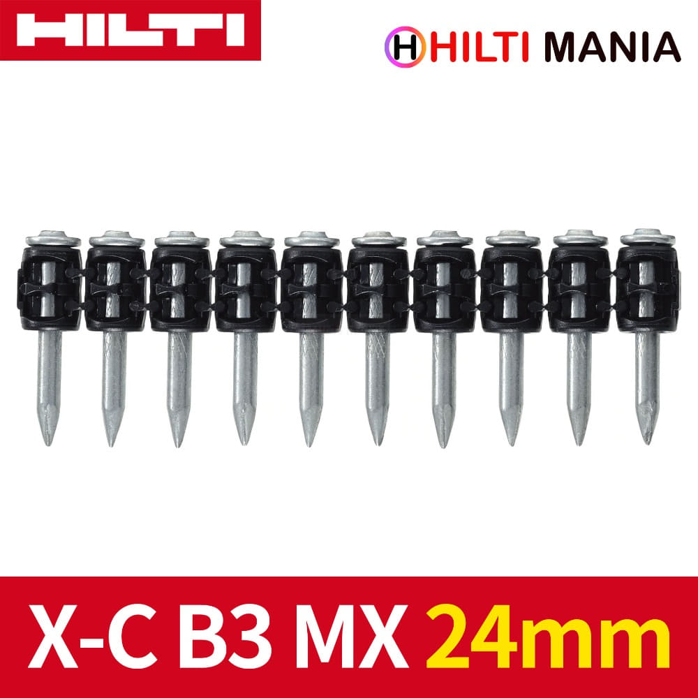 힐티 X-C 24 B3 MX/타정핀/연발핀/BX3용/콘크리트용/24mm 1000pc
