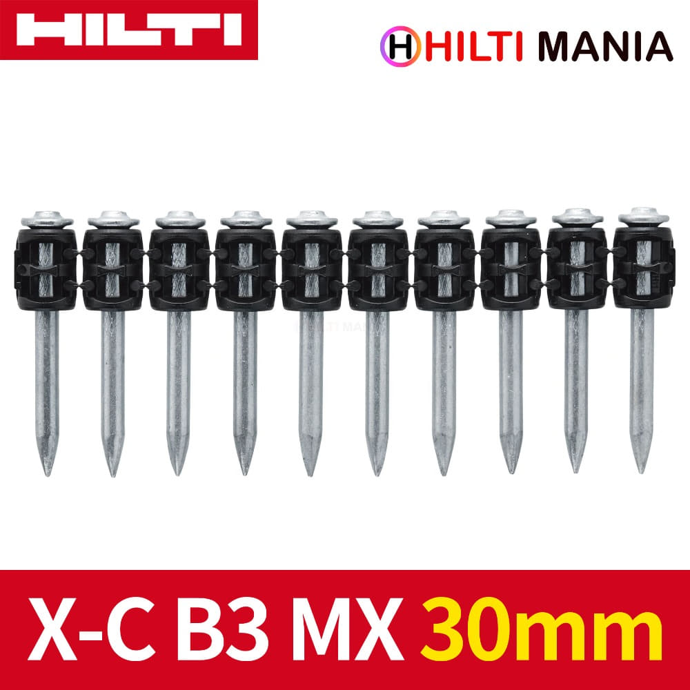 힐티 X-C 30 B3 MX/타정핀/연발핀/BX3용/콘크리트용/30mm 1000pc
